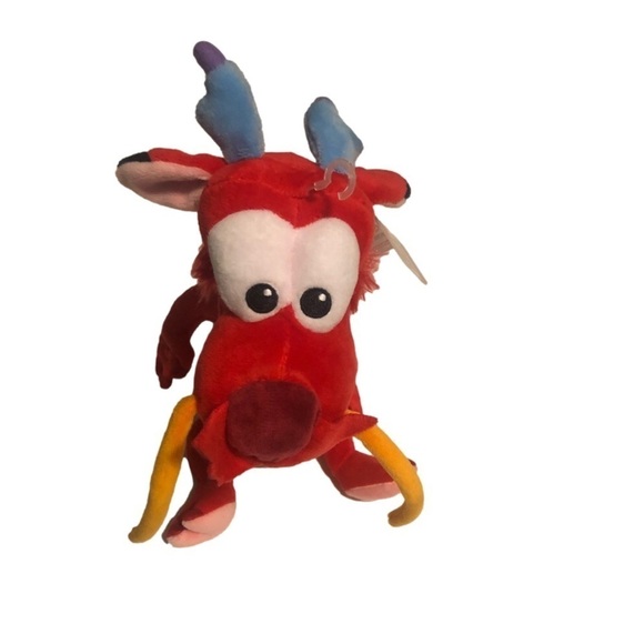 Nwt Disney Mulan Mushu Red Dragon Plushie Stuffie Plus 12” - Picture 2 of 10